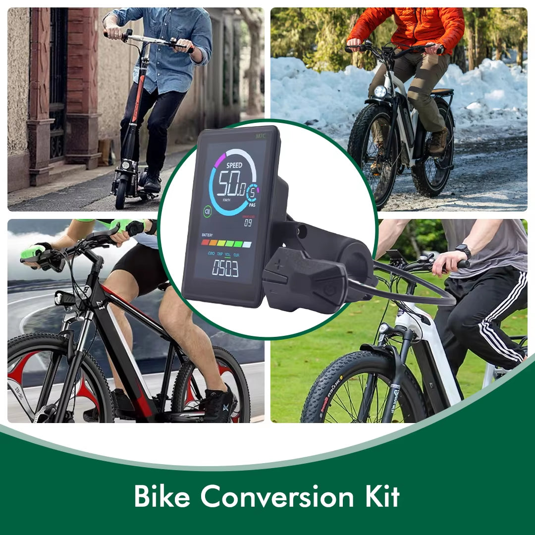  E-Bike LCD Colourful Display Meter USB Port