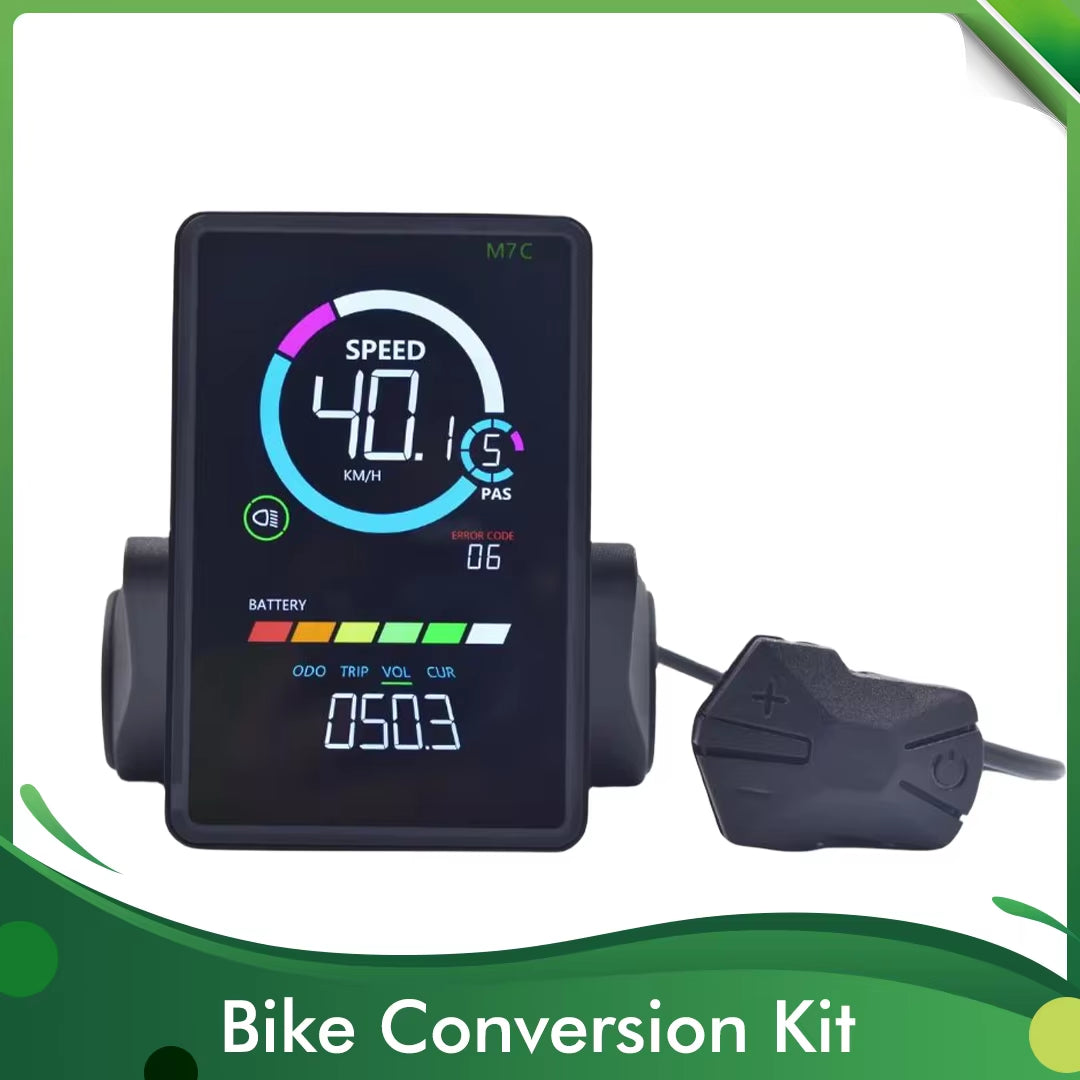  E-Bike LCD Colourful Display Meter USB Port