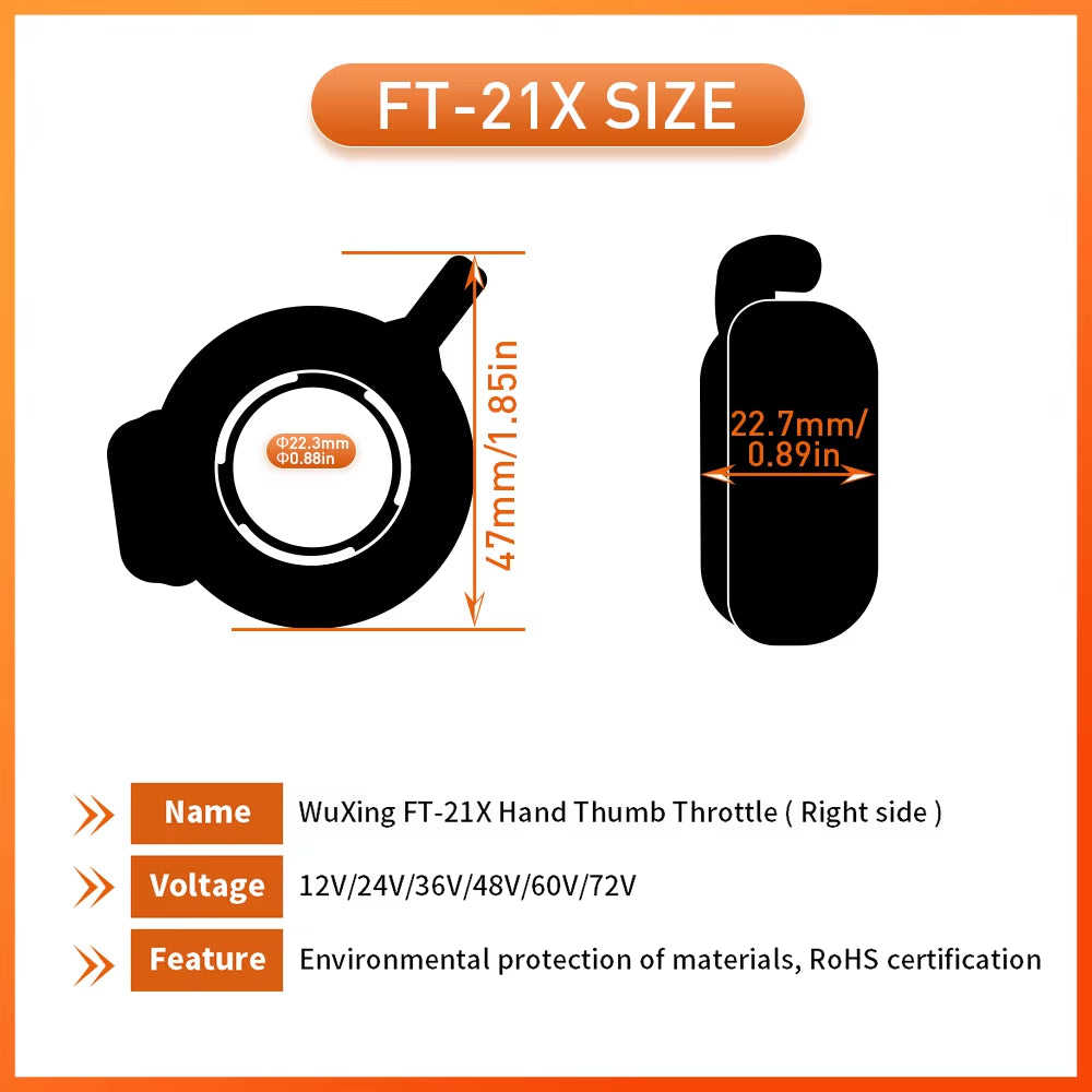 Ebike Finger/Thumb Throttle 