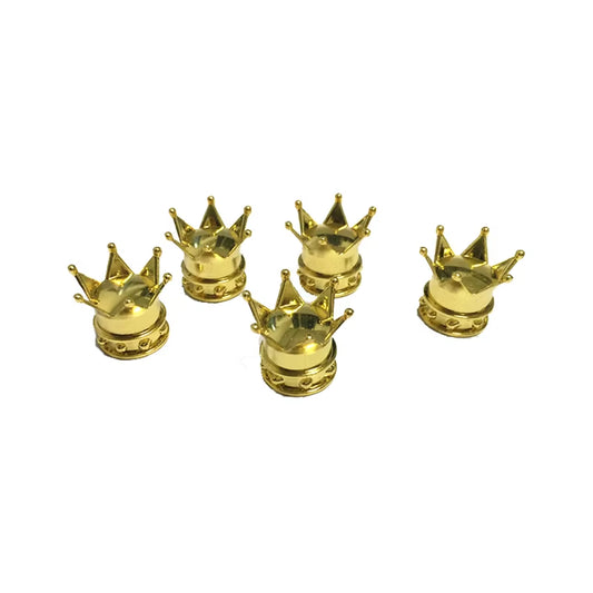 Golden Crown Tire Valve Stem Caps